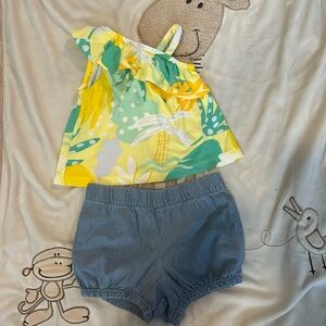 Colorful tank top and shorts set. 18 months. Carter’s